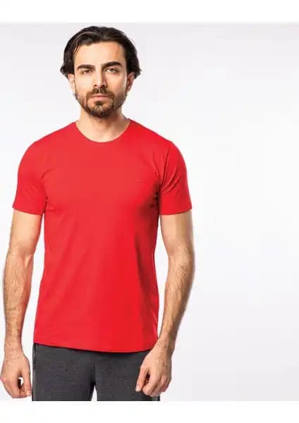 Slazenger SANDER KTN Erkek Kırmızı Tişört Modern ve Rahat Tasarım Özellikleri