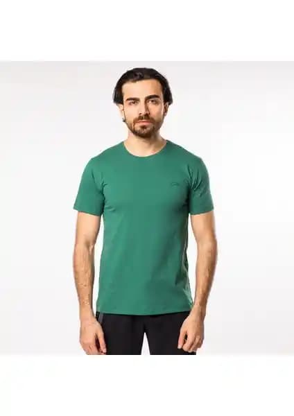 Slazenger SANDER KTN Erkek Tişört Koyu Yeşil Şık ve Konforlu Tasarım
