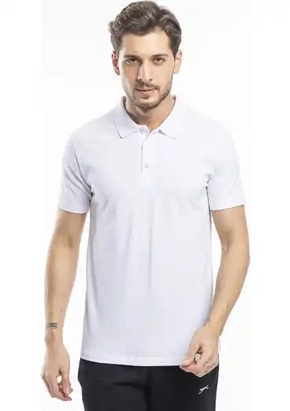 Slazenger SOHO Erkek Beyaz Tişörtü Günlük ve Spor Kullanımına Uygun Şık Tasarım