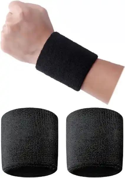 Sporcular İçin Uygun Slipt 2 Adet Sporcu Havlu El Bilekliği Performansı Artırır