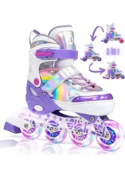 Sportaj Unicorn Işıklı Paten: Güvenli ve Eğlenceli Çocuk Patenleri Modeli