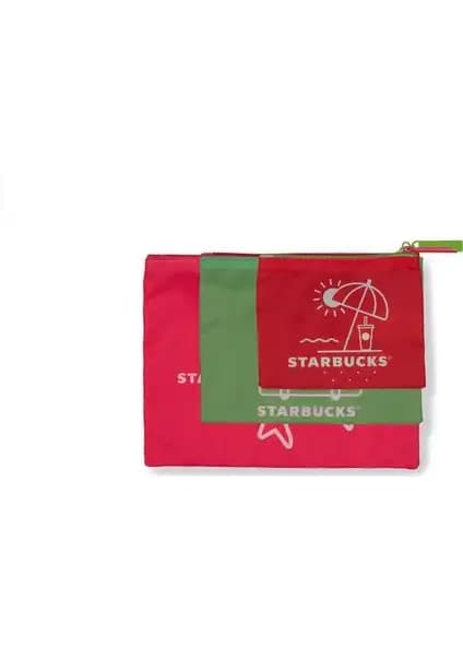 Starbucks 3 Parça Seyahat Çanta Seti: Şıklık ve Fonksiyonelliğin Birlikte Sunumu