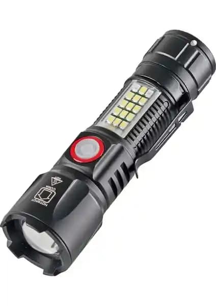 Tarez WS-2828 Ultra USB Şarjlı Polis El Feneri Güç ve Güvenlik İçin Profesyonel Çözüm
