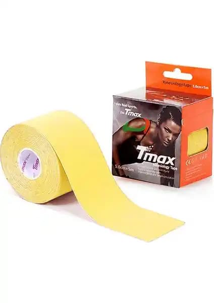 Tmax Kinesi-ology Tape Sarı: Yüksek Elastikiyetli ve Suya Dayanıklı Kas Destek Bantı