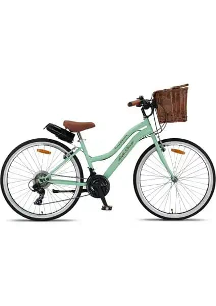 Trendbisiklet Retro Classic Kadın Bisikleti 26 İnç Jant ve 21 Vitesle Şehir İçin Uygun