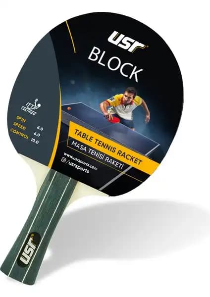 Usr Block ITTF Onaylı Masa Tenisi Raketi Performans ve Kontrol Odaklı Tasarım