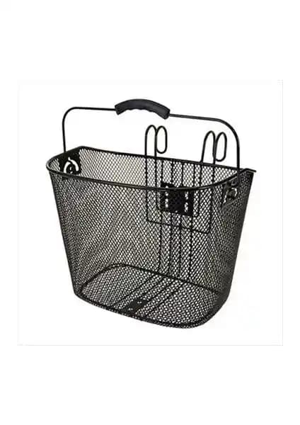 Wetto Bisiklet Taşımalı Demir Siyah Ön Sepet: Dayanıklı ve Estetik Bir Aksesuar