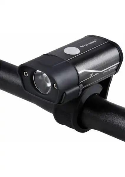 XBYC 6112 USB Şarjlı 300 Lümen Bisiklet Ön Farı Güçlü ve Dayanıklı Aydınlatma Çözümü