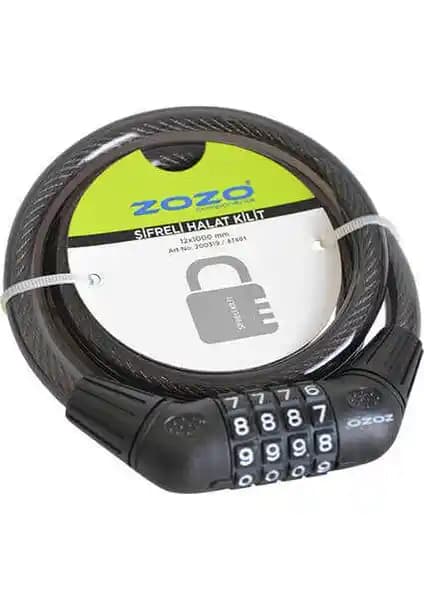 Zozo 12X100 4 Lü Şifreli Halat Kilit Güvenli ve Pratik Kısa Süreli Kullanım İçin