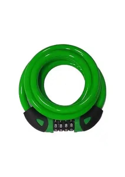 Zozo 12X1800 mm Şifreli Bisiklet Kilidi Yeşil Güvenlik ve Kullanım Kolaylığı Sunar