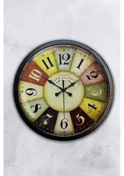 Aib Store 40 cm Siyah Metal Duvar Saati Modern ve Şık Tasarımıyla Dekorasyonunuza Uyum Sağlar