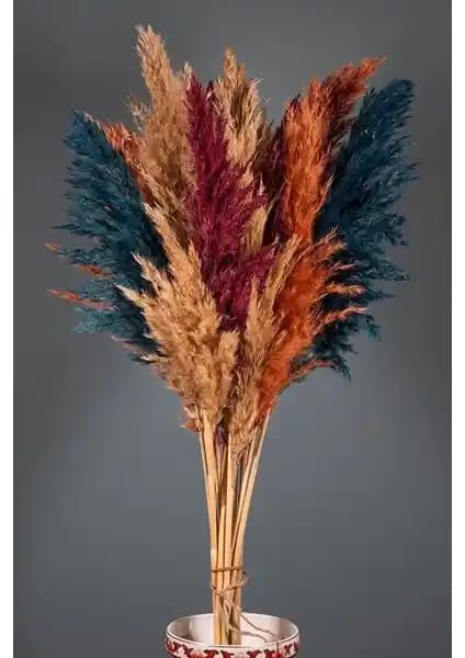 Alyones Sonbahar Renkli Şoklanmış Pampas Otu ile Şık ve Doğal Dekorasyon Çözümleri