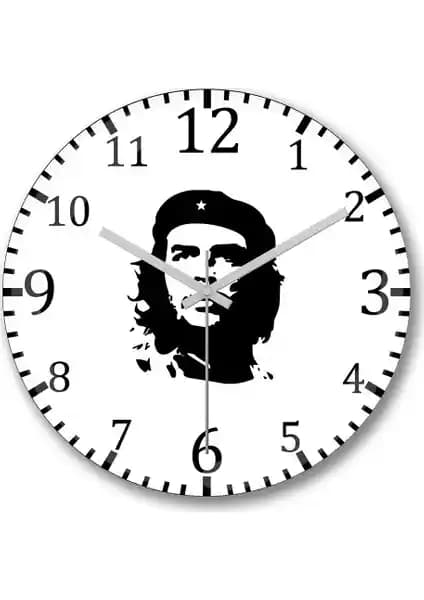Che Guevara Temalı Modern ve Şık Duvar Saati Tasarımı ve Özellikleri