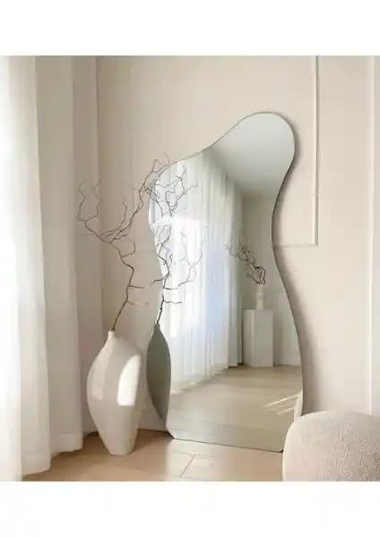 Ersan Dizayn Asimetrik Boy Aynası 70x180 Modern ve Şık Dekorasyon Çözümü