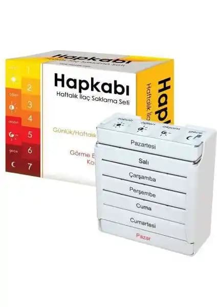 Hapkabı Haftalık İlaç Saklama Seti: Güvenli ve Pratik Kullanım İçin Tasarlanmış