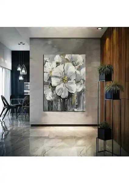 Home Arths Çiçek Temalı Sanatsal Duvartablo: Modern ve Güvenli İç Dekorasyon Parçası