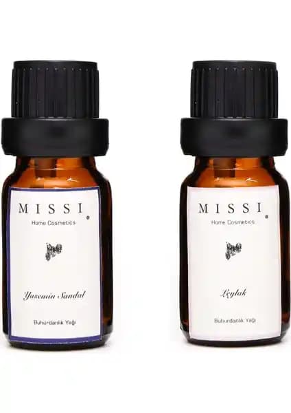 Missi 2'li Yasemin ve Leylak Buhurdanlık Esansı ile Evinize Hoş ve Kalıcı Aromalar
