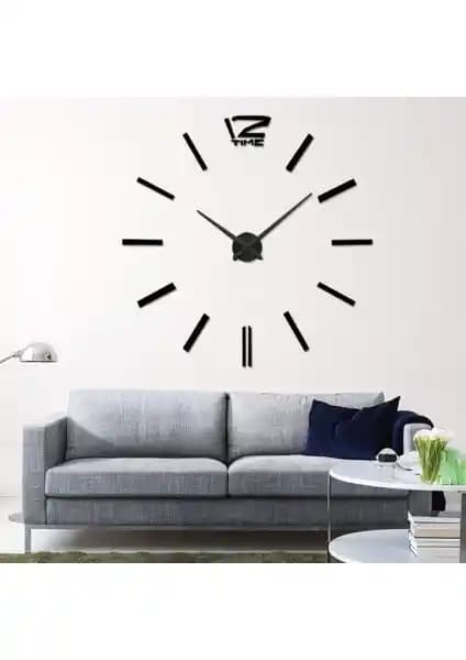 Modern Nesil DIY 3D Büyük Boy Duvar Saati ile Mekanlarınıza Şıklık Katın