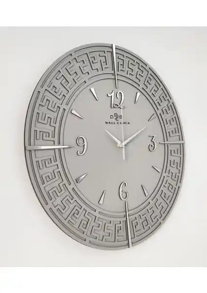 Modern Tasarımlı 50x50 cm Asse Tasarım Tangled Lines Sessiz Duvar Saati