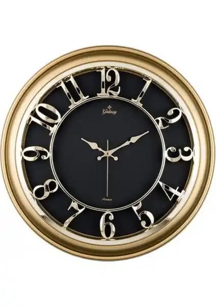 Modern ve Şık Büyük Boy Lüks Duvar Saati Kabartma Rakamlar ile Dekorasyonunuza Zarif Dokunuş