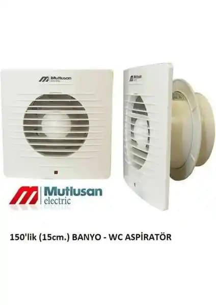Mutlusan 150 mm Banyo Aspiratörü: Estetik ve Yüksek Performanslı Hava Temizleme Çözümü