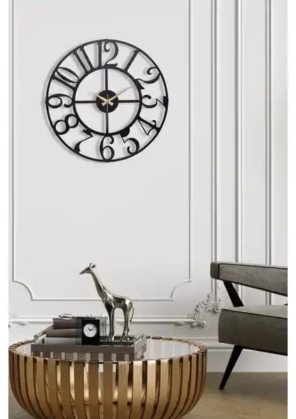 Muyika Bonni Metal Siyah Duvar Saati Modern ve Şık Tasarımıyla Dekorasyonunuza Zarafet Katar