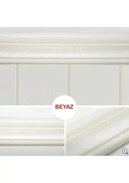 Renkli Duvarlar NWÇITA01 Beyaz Kendinden Yapışkanlı Duvar Çıtası Dekorasyon Çözümü