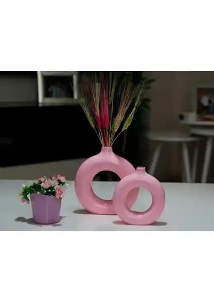 Stonnish Halka Vazo Vazo Seti: Modern ve Bohem Tarzın Şıklığını Yansıtan Dekoratif Parçalar