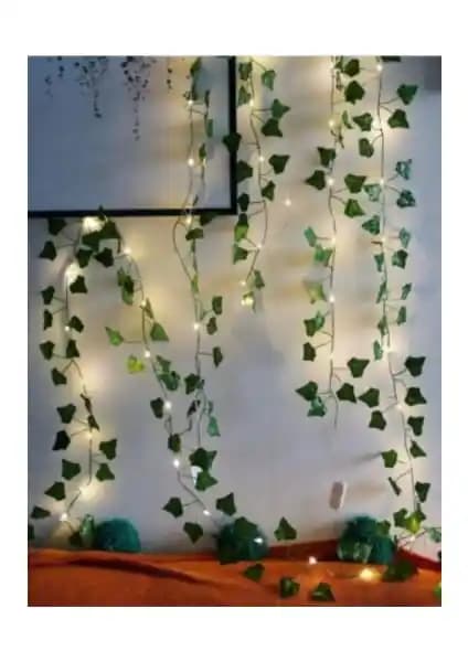 Yapay Sarmaşık Günışığı LED Işıklı Dekorasyon Ürünü İç ve Dış Mekanlar İçin