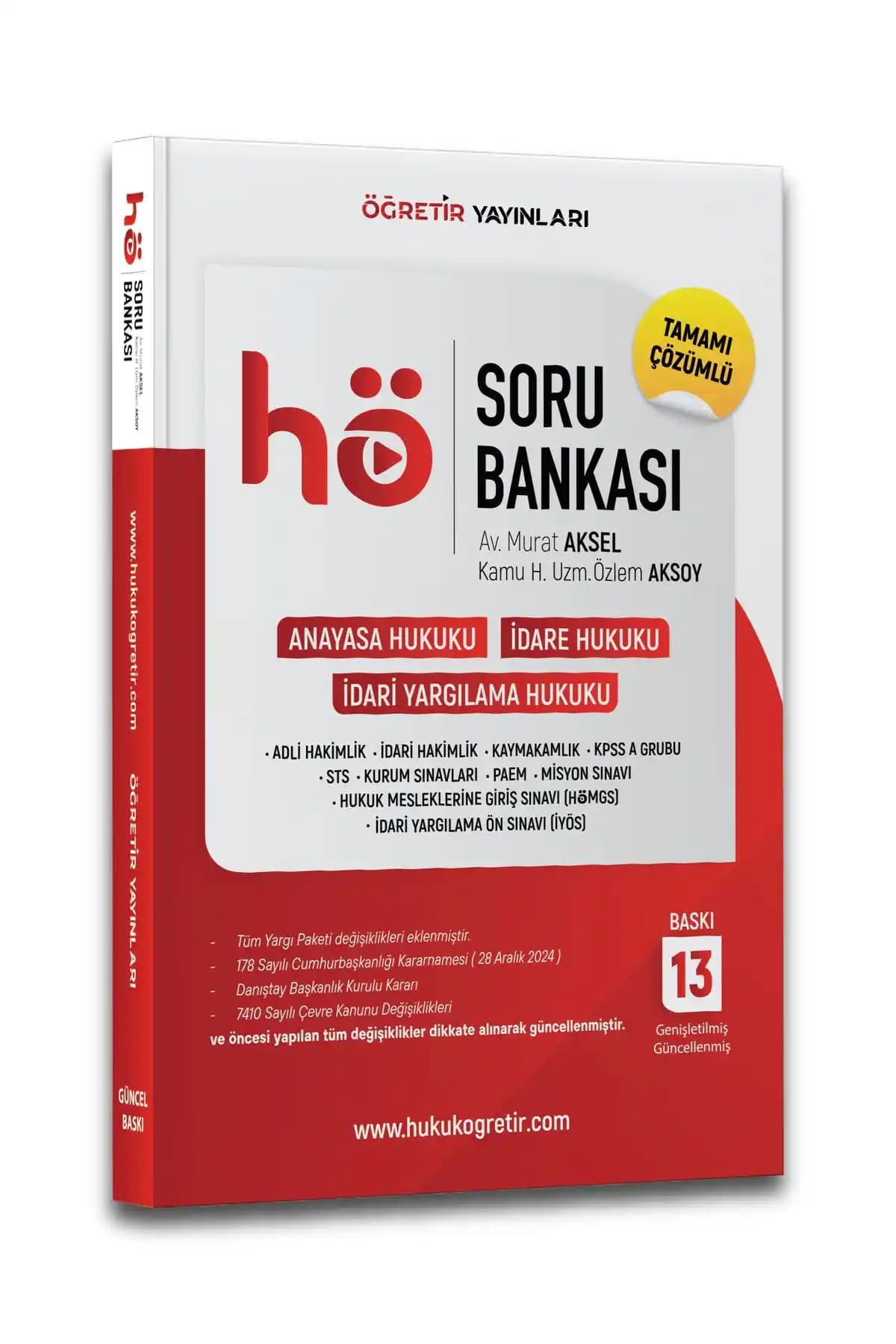 Hukuk Öğretir 2025 ve Kaymakamlık Mevzuat Çalışma Kitabı ile Güncel Sınav Hazırlığı
