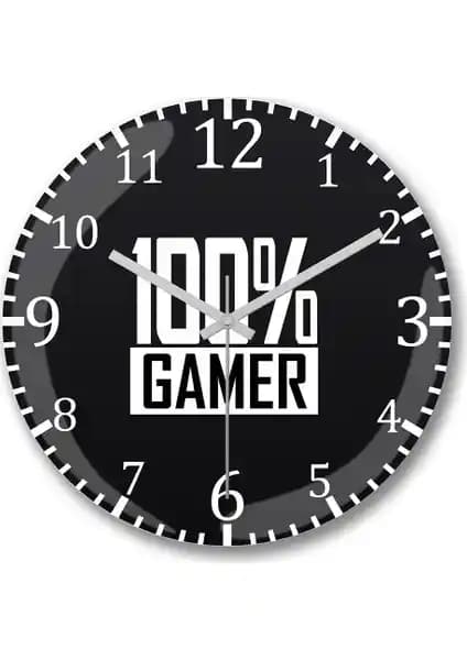 100 Gamer Duvar Saati Modern Tasarım ve Yüksek Kalite ile Dekorasyonunuza Şıklık Katıyor