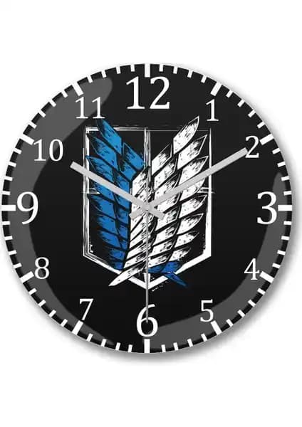 Attack On Titan Wings Of Freedom Duvar Saati: Modern ve Estetik Dekoratif Çözüm