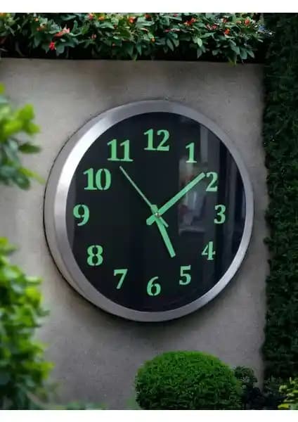 Bahat Fosforlu Gece Karanlıkta Parlayan Metal Çerçeveli Siyah Duvar Saati Özellikleri ve Kullanım Alanları