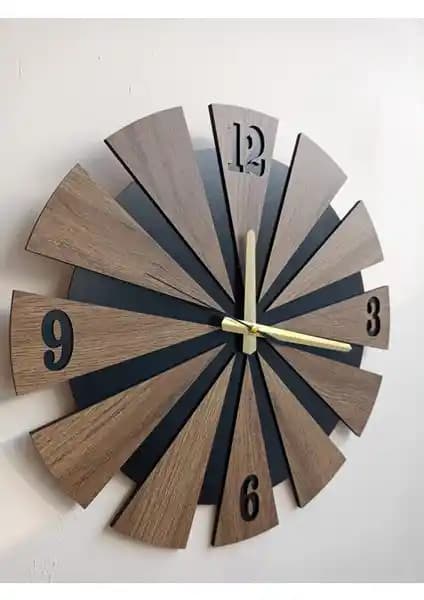 BekTek Katmanlı Ahşap Duvar Saati: Modern ve Dayanıklı Tasarım ile Dekorasyonunuza Şıklık Katın