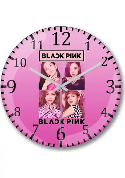 Blackpink Temalı Modern Duvar Saati: Şık ve Sessiz Tasarım ile Mekanınıza Renk Katın