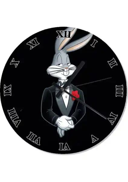Bugs Bunny Tavşan Duvar Saati: Çocuk Odaları ve Eğlence Alanları İçin Şık Dekorasyon Seçeneği