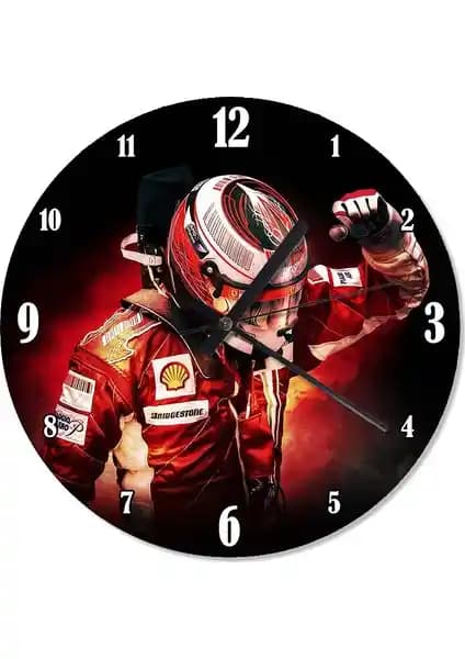 Cakasepetim Formula 1 Sürücüsü Duvar Saati: Modern ve Dayanıklı Spor Temalı Dekoratif Saat