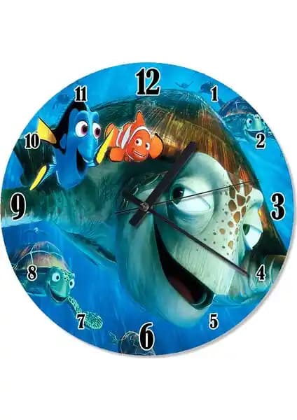 Cakasepetim Kayıp Balık Nemo Çocuk Odası Duvar Saati Renkli ve Fonksiyonel Tasarım