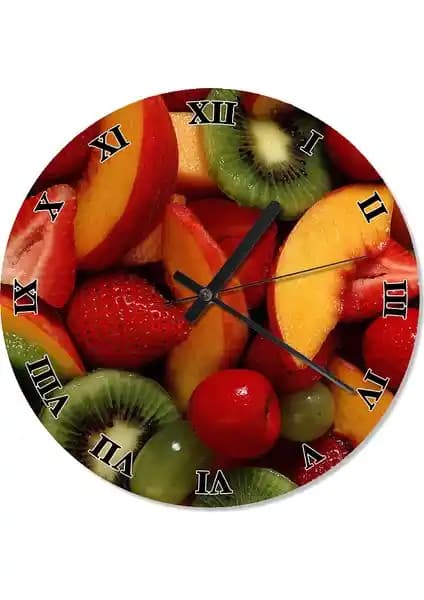 Cakasepetim Meyve Tabağı Şekilli Duvar Saati ile Dekorasyonunuza Şıklık Katın