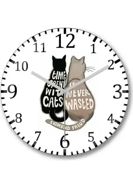 Cats Kedi Duvar Saati: Modern Tasarım ve Dayanıklılığıyla Ev ve Ofis Dekorasyonunu Zenginleştirir