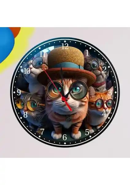 Çocuk Odası Dekorasyonunda Kedi Temalı Duvar Saati ve Süsleri ile Fark Yaratın