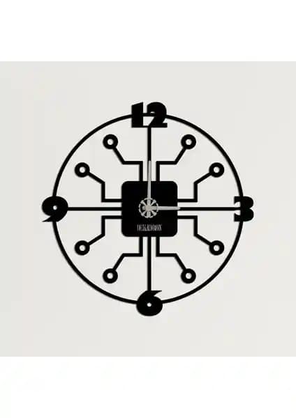 Dekadron Ahtapot Kollu Metal Duvar Saati Modern Tasarım ve Fonksiyonellik Sunar