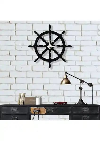 Dekadron Gemi Dümenli Metal Duvar Saati: Modern ve Dayanıklı Dekorasyon Seçeneği