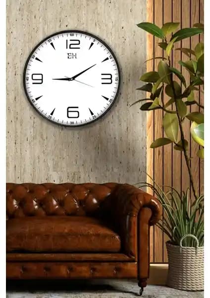 Emya Home Modern Siyah Duvar Saati 29 cm ile Şıklık ve Fonksiyonellik Bir Arada