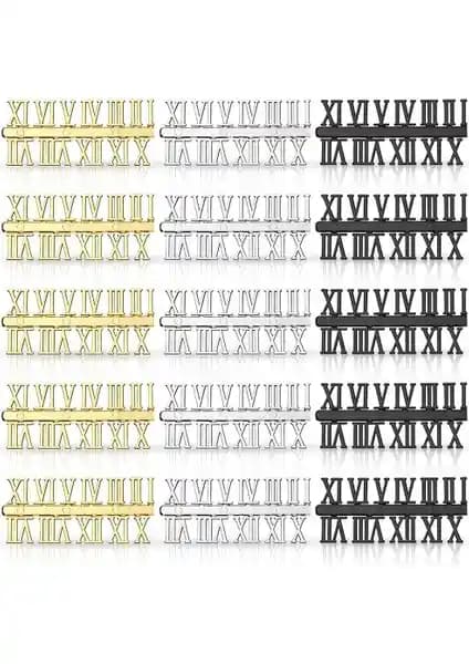 Hermoso 15 Adet Saat Rakamları Seti Dekoratif ve Çok Yönlü Kullanım İçin Uygun