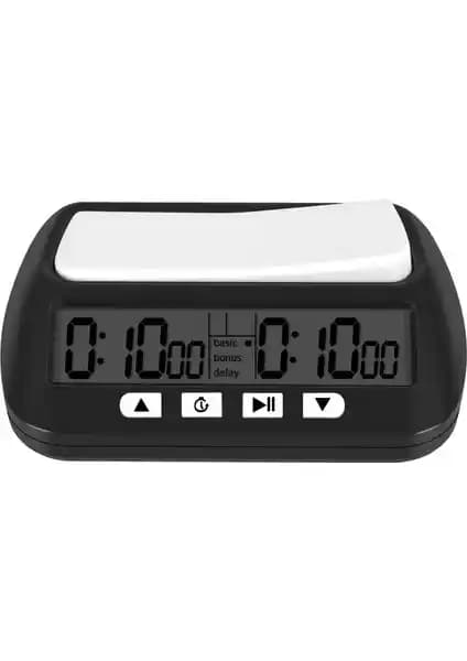 Hermoso Siyah Dijital Satranç Saati: Çok Fonksiyonlu, Şık ve Dayanıklı Zamanlayıcı