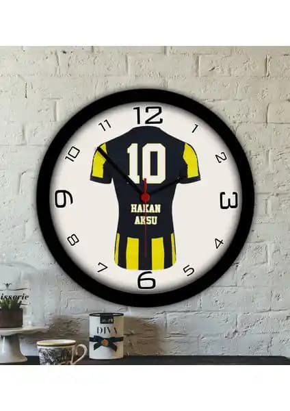 Kişiye Özel Taraftar Ahşap Duvar Saati Modern ve Şık Dekorasyon İçin Uygun