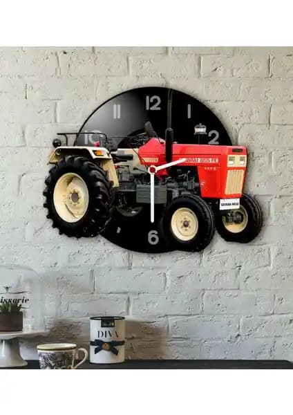 Kişiye Özel Traktör Temalı Ahşap Duvar Saati ile Mekanlarınıza Şıklık Katın