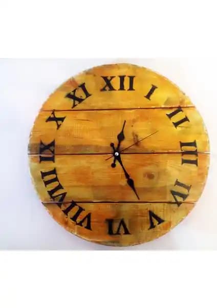 Markakanvas Ahşap Duvar Saati: Doğal ve Estetik Tasarım ile İç Mekanlara Sıcaklık Katıyor