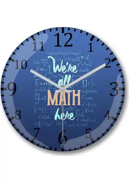 Matematik Temalı Duvar Saati: Modern ve Estetik Tasarım ile Fonksiyonellik Bir Arada
